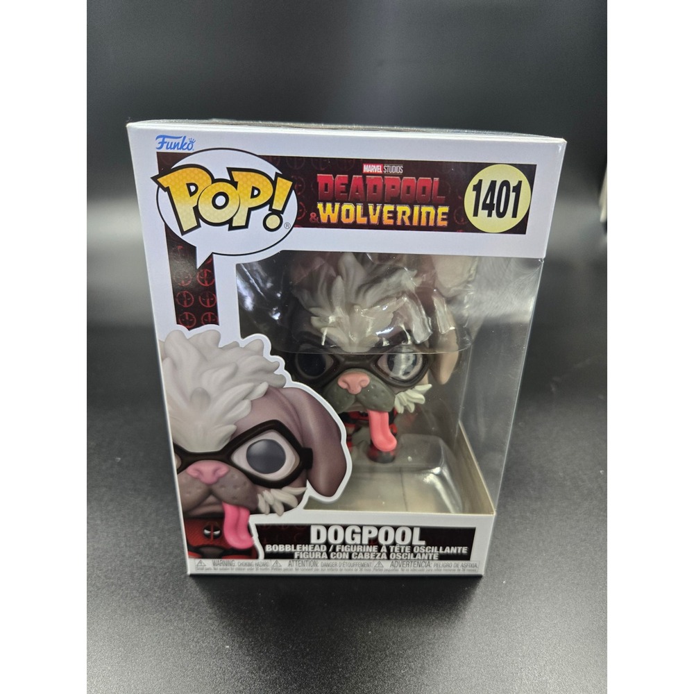 Funko Pop Marvel Deadpool & Wolverine Dogpool 1401 Vinyl Bobblehead Figure NEW